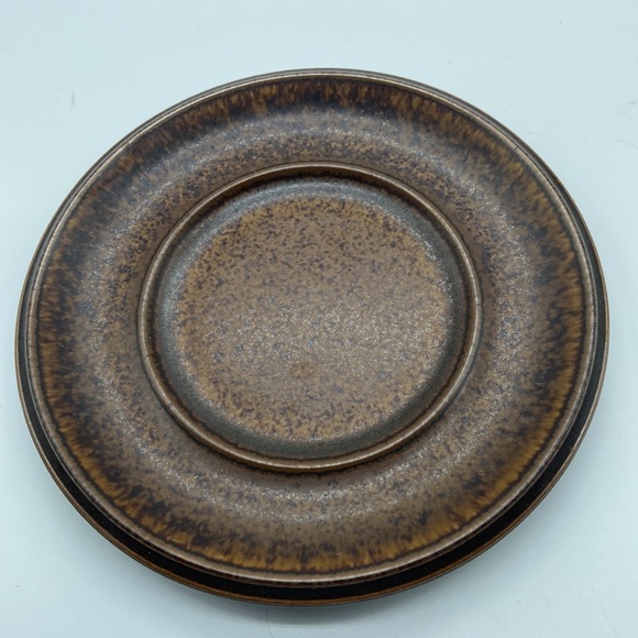 Ruska by Arabia of Finland - 3 Wide Flat Saucers - Picture 4 of 7